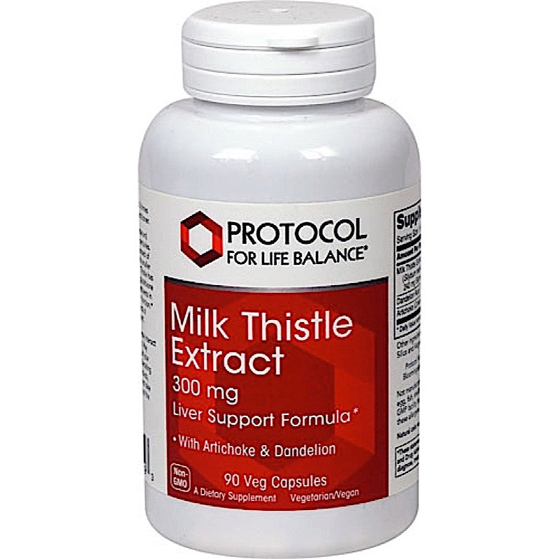 Protocol For Life Balance, MILK THISTLE 300MG/80% PLUS, 90 Veg Capsules UPC 707359147393 | HiLife Vitamins