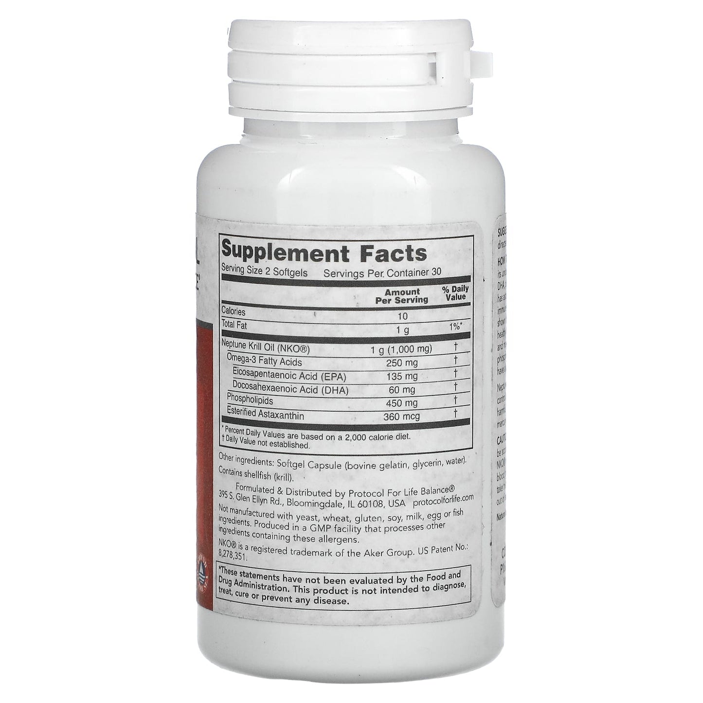 Protocol For Life Balance, Neptune Krill Oil 500mg, 60 Softgels UPC 707359116252 | HiLife Vitamins