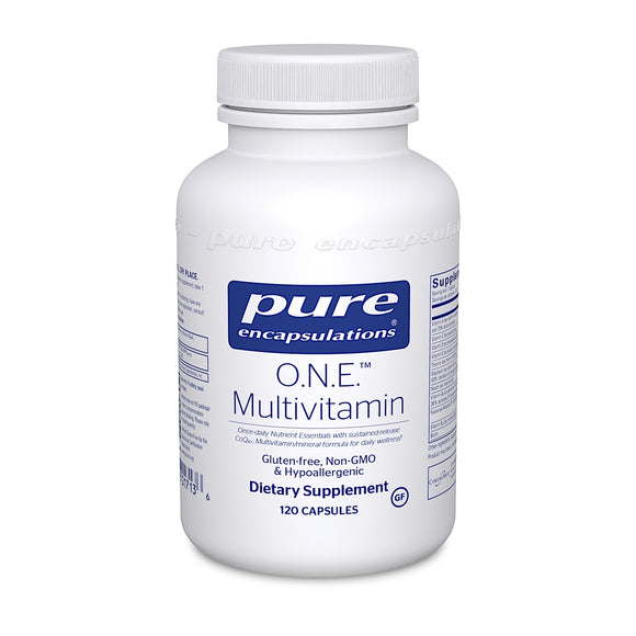 Pure Encapsulations, O.N.E. Multivitamin, 120 Capsules - 766298017136 | Hilife Vitamins