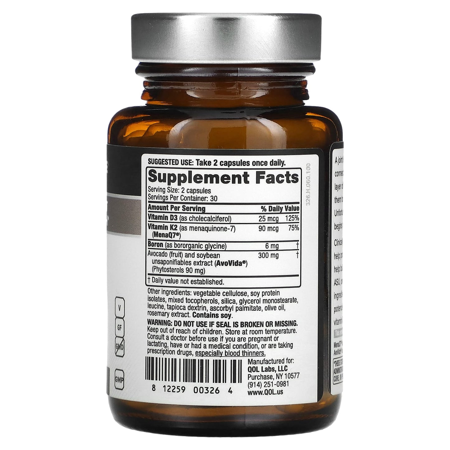 Quality Of Life, Cartilast, 60 Capsules UPC 812259003264 | HiLife Vitamins