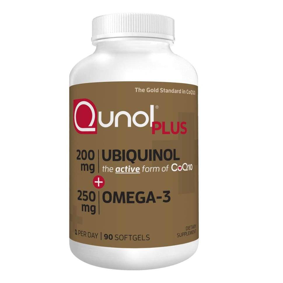 Qunol, Ubiquinol 200 mg + Omega 250 mg, 90 Softgels UPC 898440001059 | HiLife Vitamins