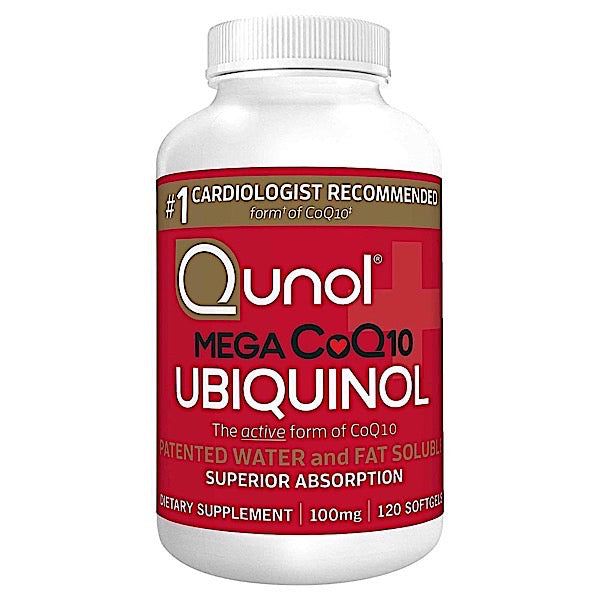 Qunol, Mega Ubiquinol 100 mg Coq-10, 120 Softgels UPC 898440001196 | HiLife Vitamins