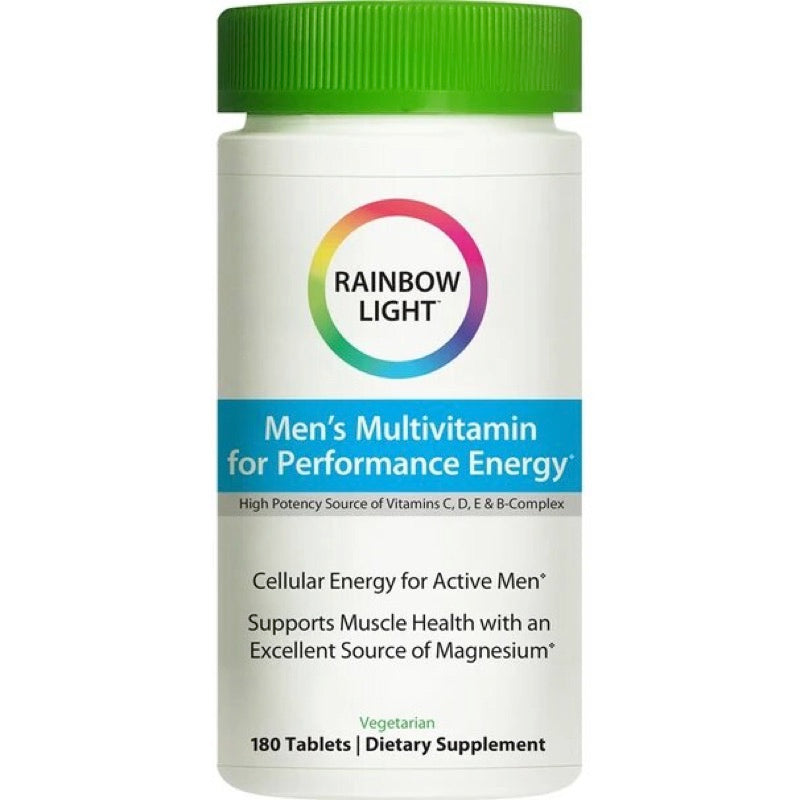 Rainbow Light, Men's Multivitamin for Performance Energy, 180 Tablets UPC 021888106950 | HiLife Vitamins