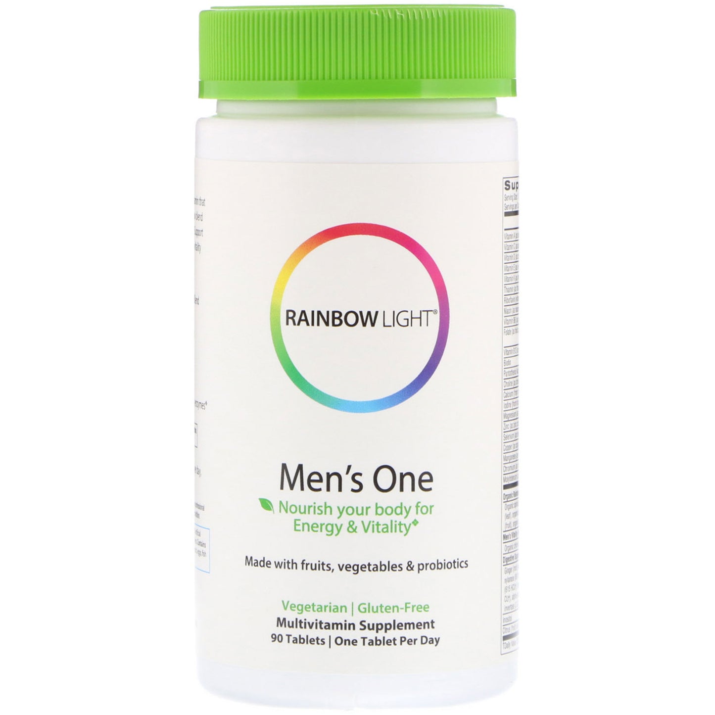 Rainbow Light, Men's One Multi, 90 Tablets UPC 021888108923 | HiLife Vitamins
