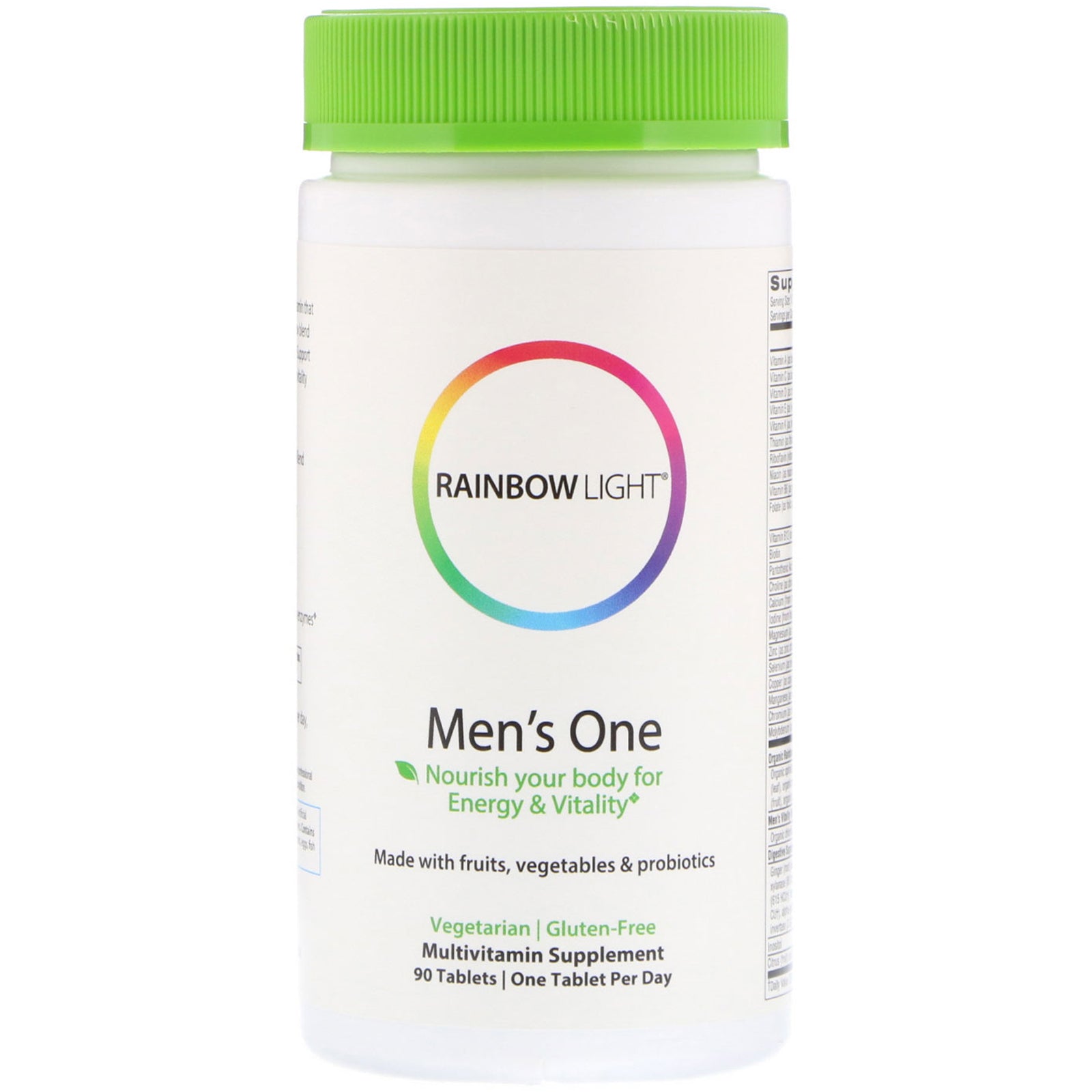 Rainbow Light, Men's One Multi, 90 Tablets UPC 021888108923 | HiLife Vitamins