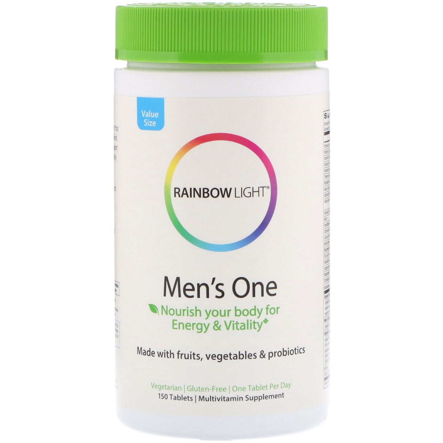 Rainbow Light, Men's One Multivitamin, 150 Tablets UPC 021888108930 | HiLife Vitamins