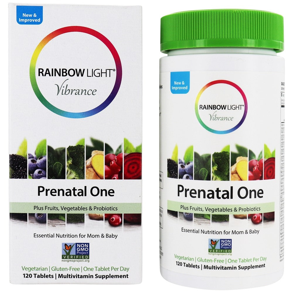 Rainbow Light, Vibrance Prenatal One NonGMO, 120 Tablets UPC 021888217250 | HiLife Vitamins