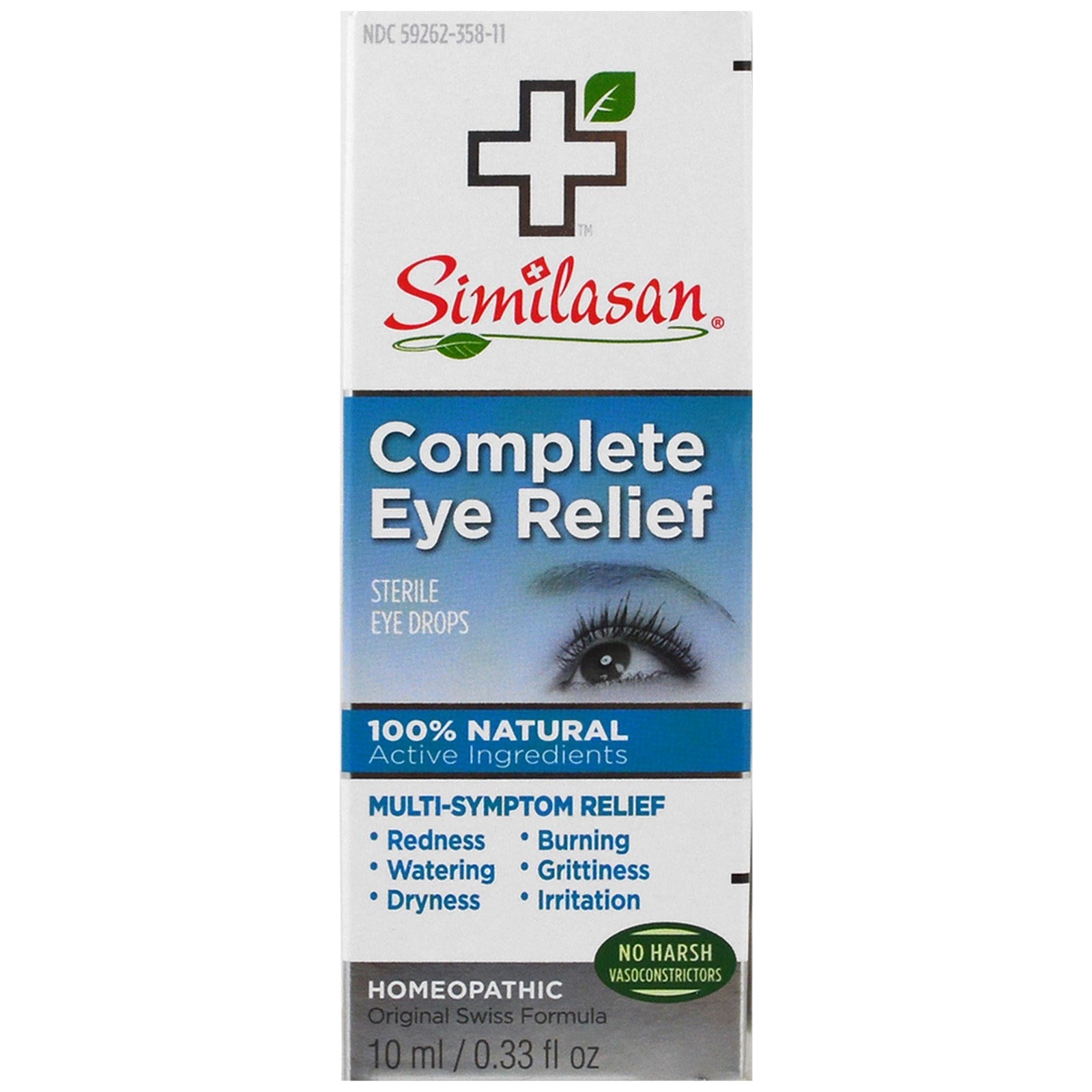 Similasan, Complete Eye Relief, 0.33 Oz UPC 094841300603 | HiLife Vitamins