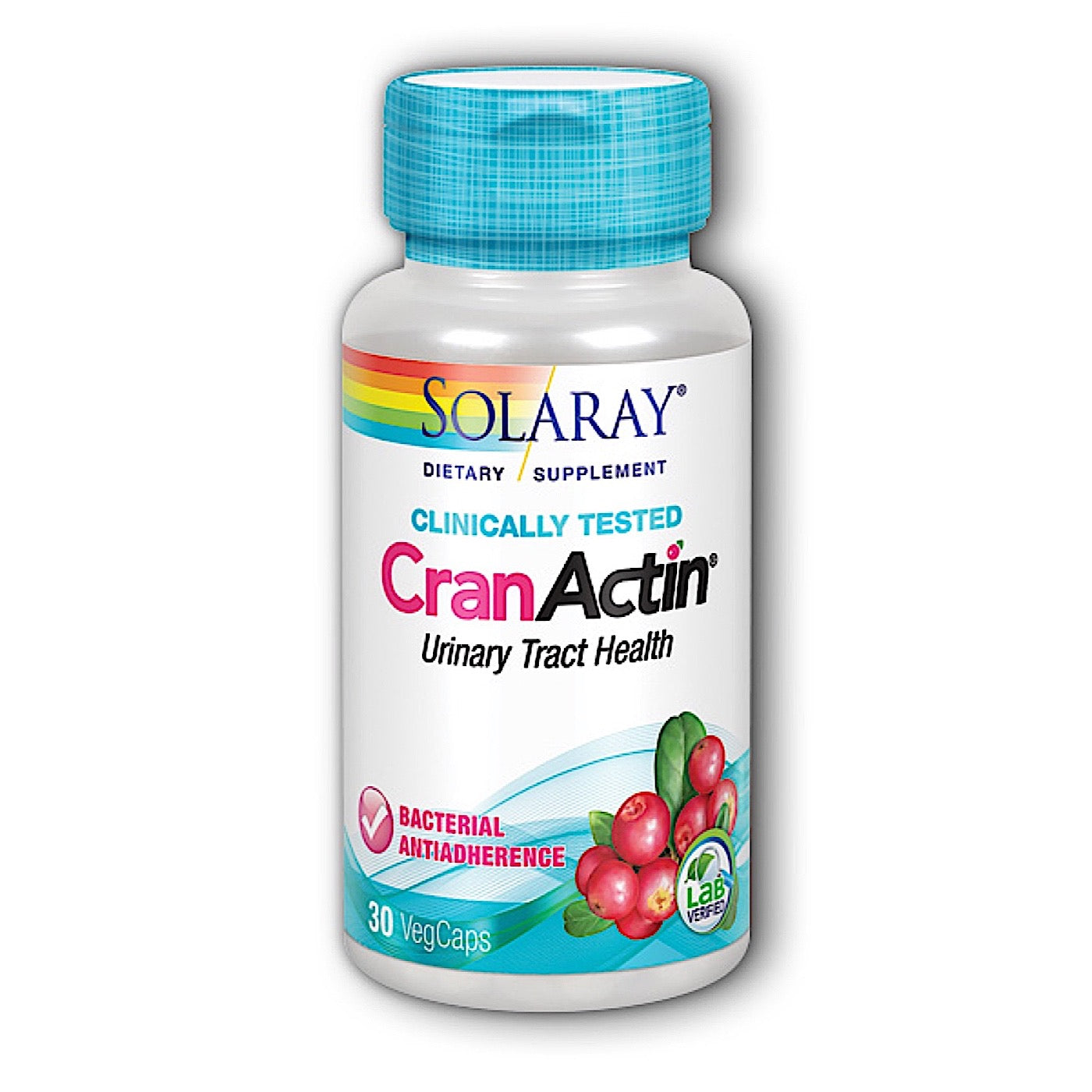 Solaray, CranActin 400mg, 30 VegCaps UPC 076280083996 | HiLife Vitamins