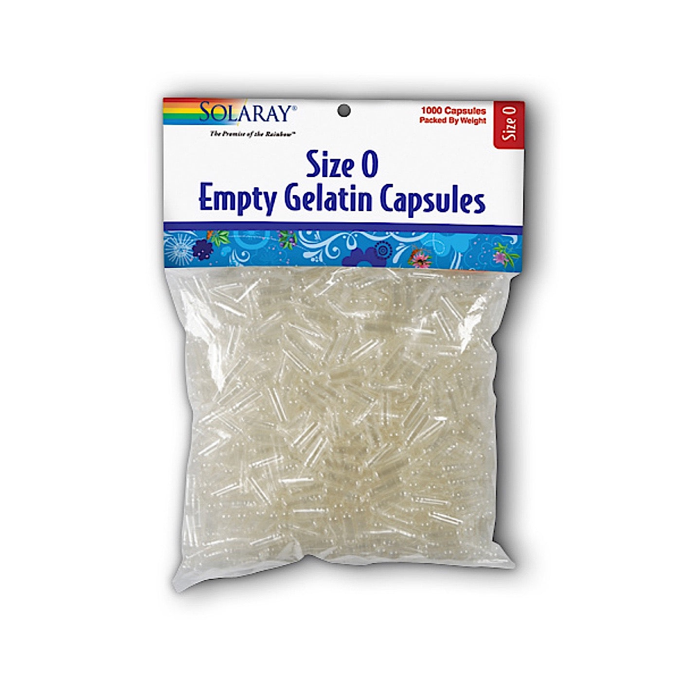 Solaray, Empty Gelatin Capsules Size 0, 1,000 Capsules - 076280098303 | Hilife Vitamins