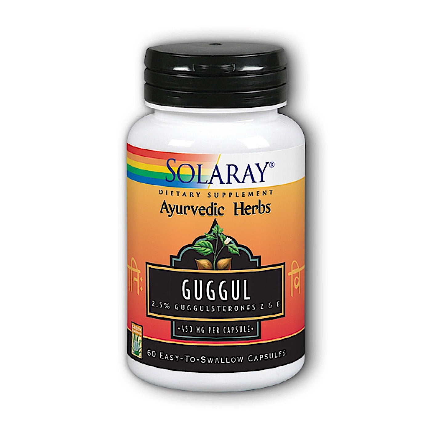Solaray, Guggul Extract 450mg, 60 Capsules UPC 076280399103 | HiLife Vitamins