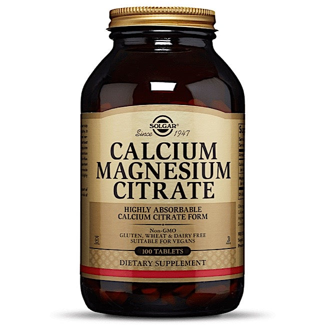 Solgar, Calcium Magnesium Citrate, 100 Tablets UPC 033984005099 | HiLife Vitamins