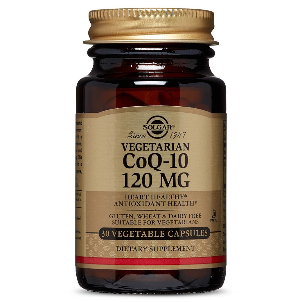 Solgar, Coenzyme Q-10 120 mg, 30 Vegetable Capsules UPC 033984009240 | HiLife Vitamins