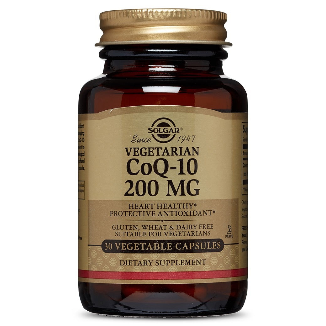 Solgar, Coenzyme Q-10 200 mg, 30 Vegetable Capsules UPC 033984009486 | HiLife Vitamins