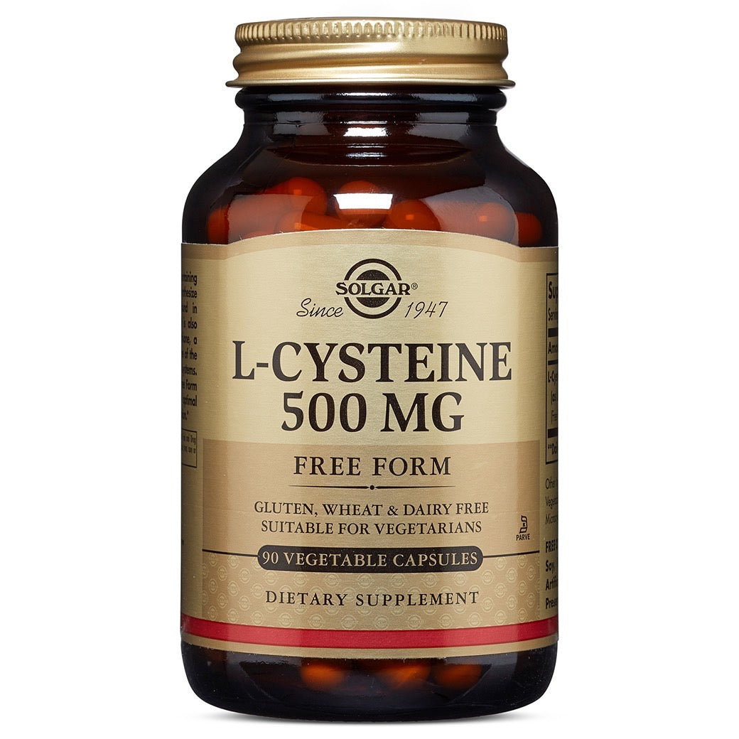 Solgar, L-Cysteine 500 mg, 90 Vegetable Capsules UPC 033984009622 | HiLife Vitamins