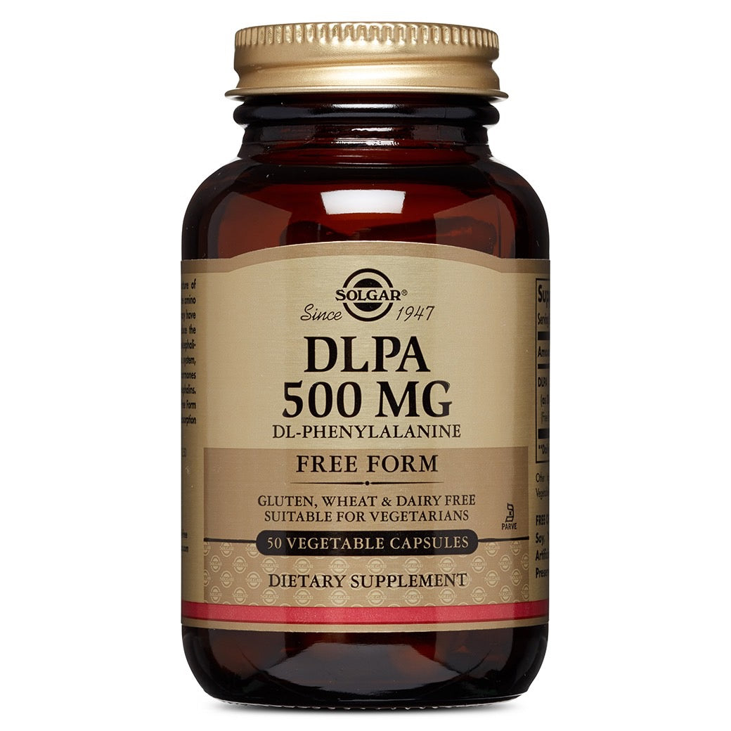 Solgar, Dlpa 500 mg, 50 Vegetable Capsules UPC 033984010109 | HiLife Vitamins