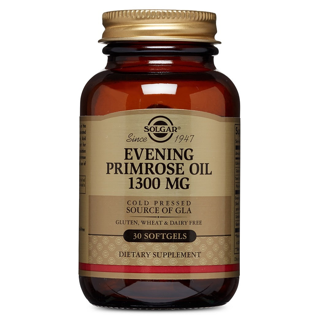 Solgar, Evening Primrose Oil 1300 mg, 30 Softgels UPC 033984010567 | HiLife Vitamins