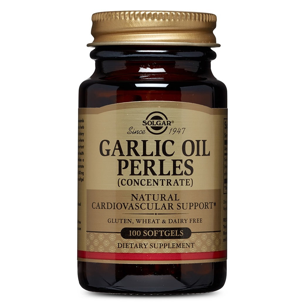 Solgar, Garlic Perles, 100 Softgels UPC 033984012202 | HiLife Vitamins