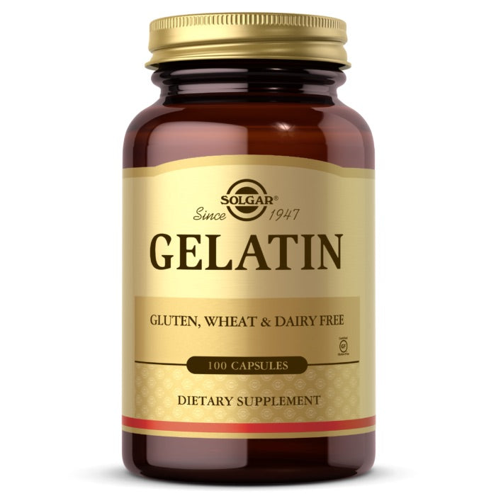 Solgar, Gelatin, 100 Capsules UPC 033984012400 | HiLife Vitamins