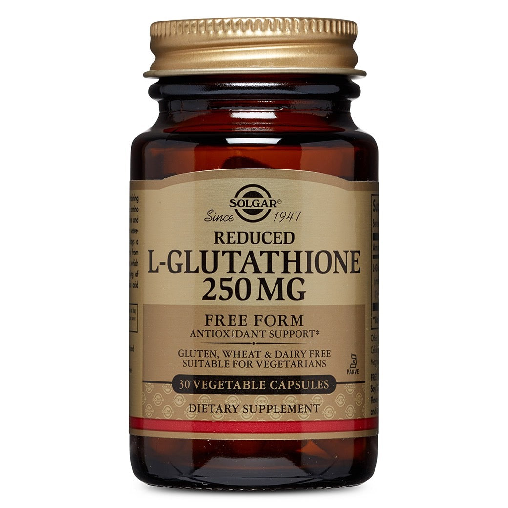 Solgar, L-Glutathione 250 mg, 30 Vegetable Capsules UPC 033984013506 | HiLife Vitamins
