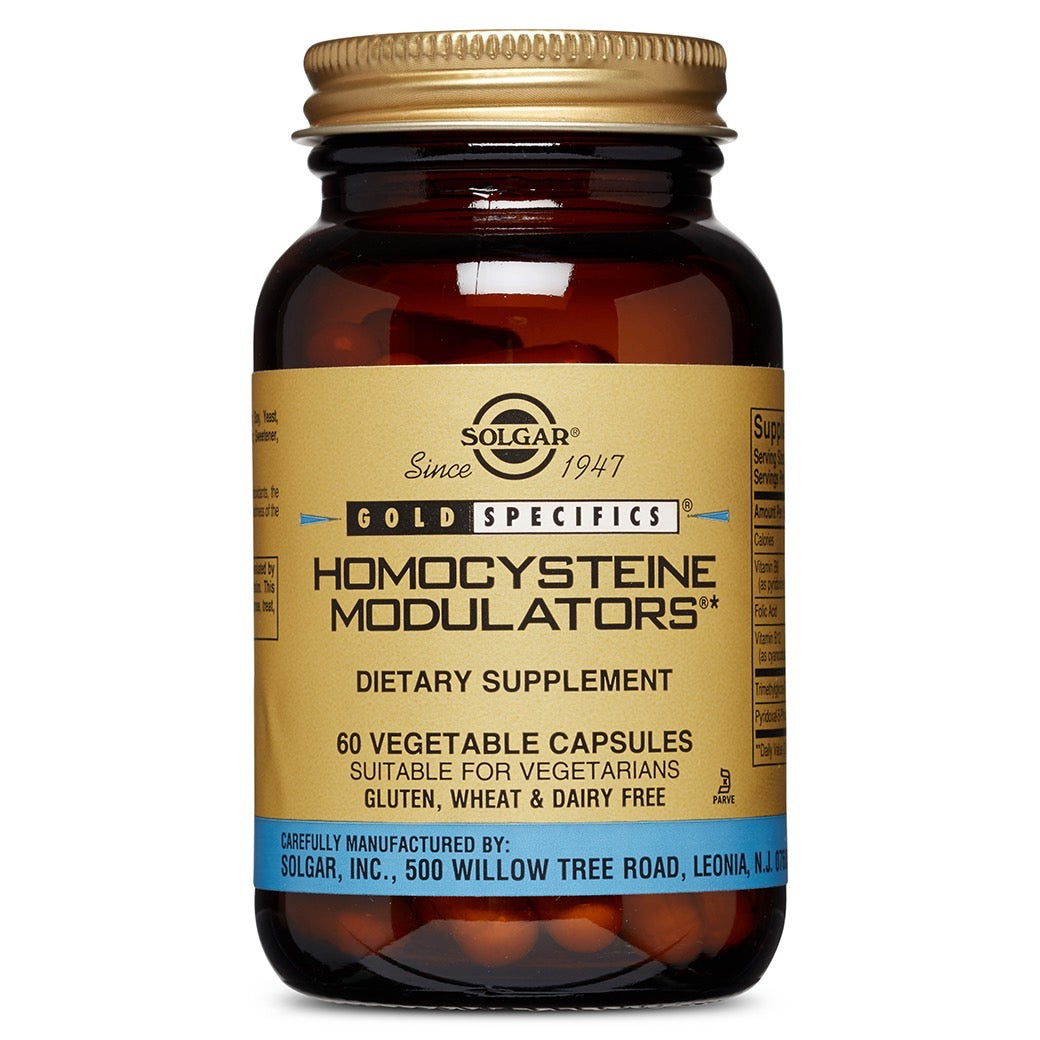 Solgar, Homocysteine Modulators, 60 Vegetable Capsules UPC 033984014107 | HiLife Vitamins