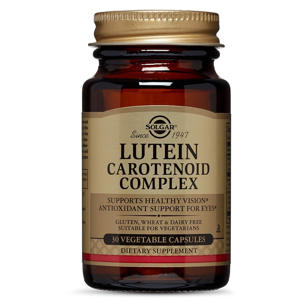Solgar, Lutein Carotenoid Complex Vc, 30 Softgels UPC 033984016682 | HiLife Vitamins