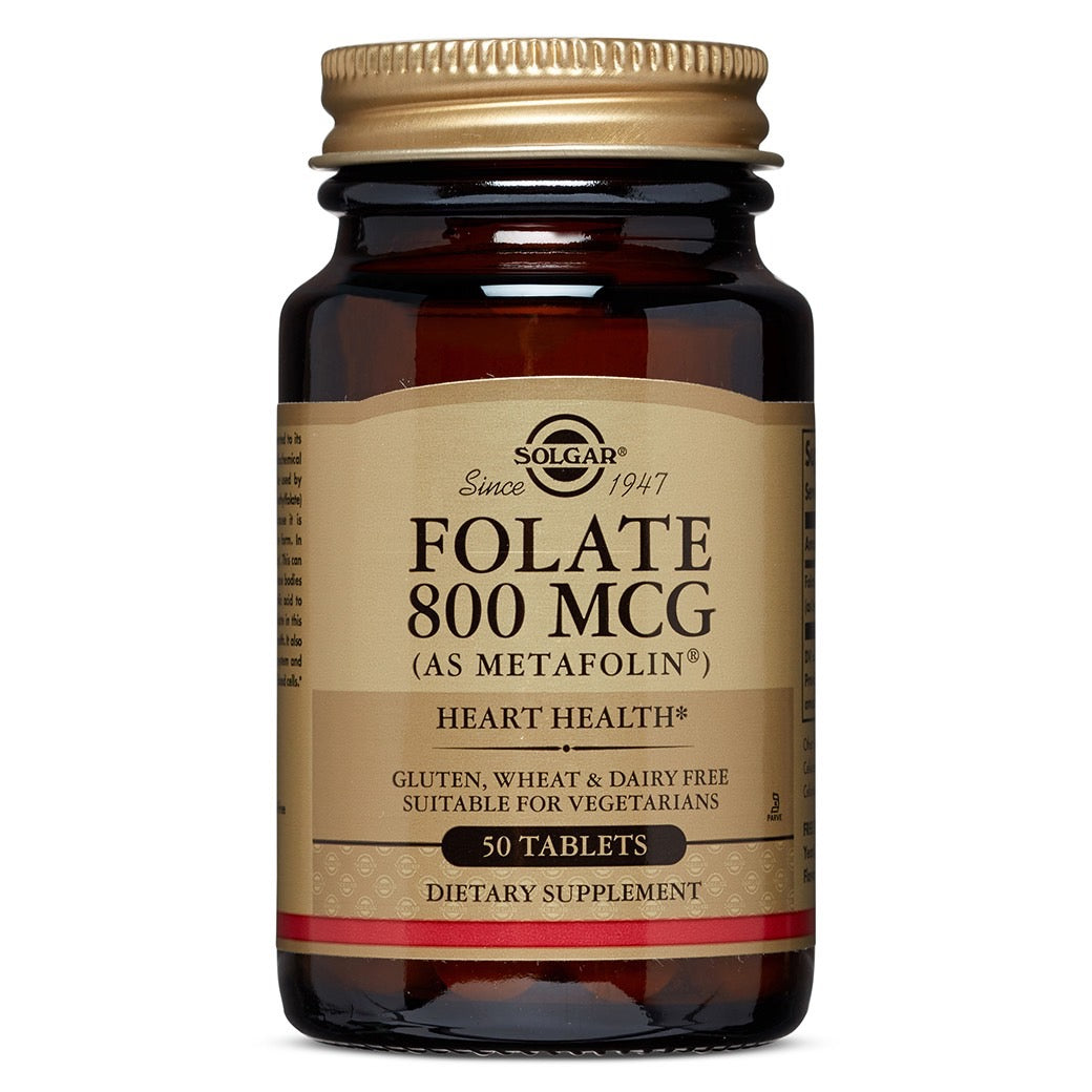 Solgar, Folate 800mcg As Metafolin, 50 Tablets UPC 033984019447 | HiLife Vitamins
