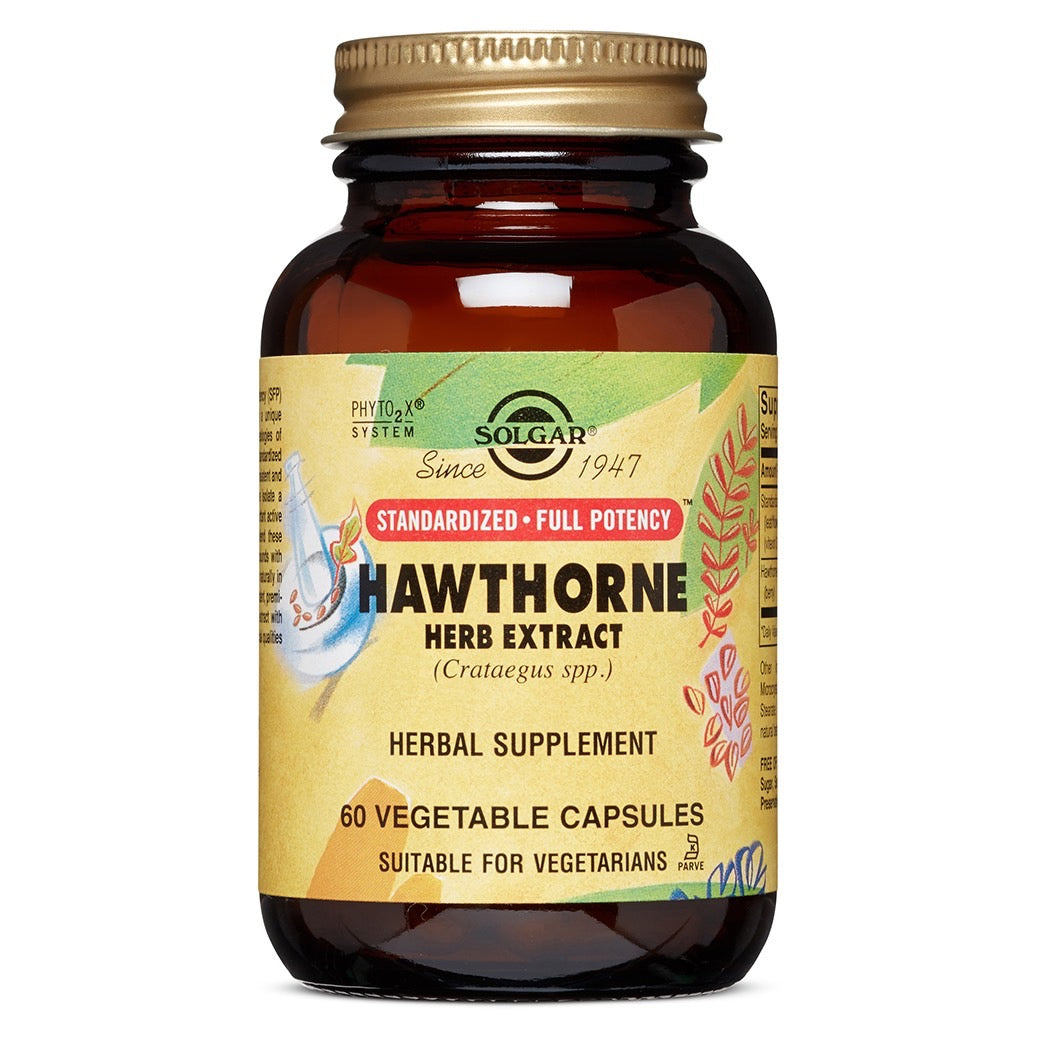 Solgar, Sfp Hawthorne, 60 Vegetable Capsules UPC 033984041356 | HiLife Vitamins