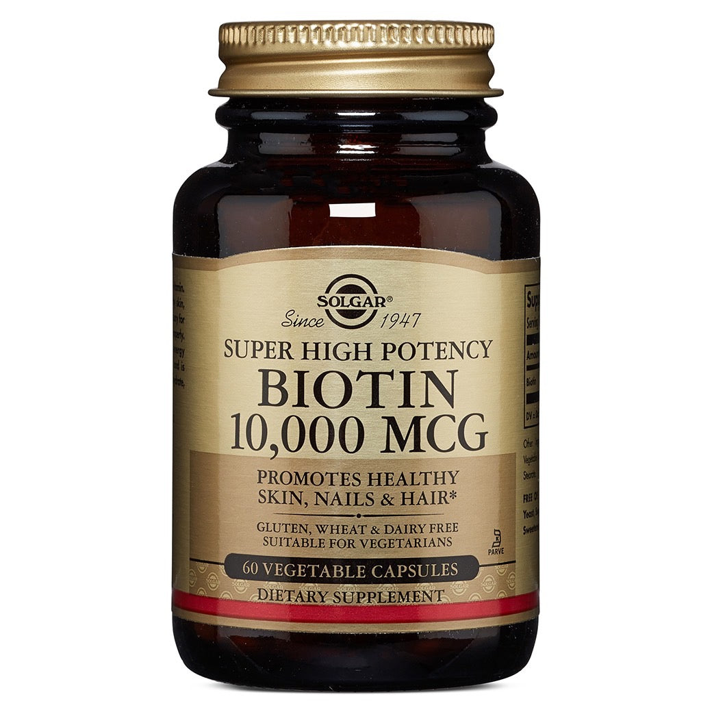 Solgar, Biotin 10,000 Mcg, 60 Vegetable Capsules UPC 033984523876 | HiLife Vitamins
