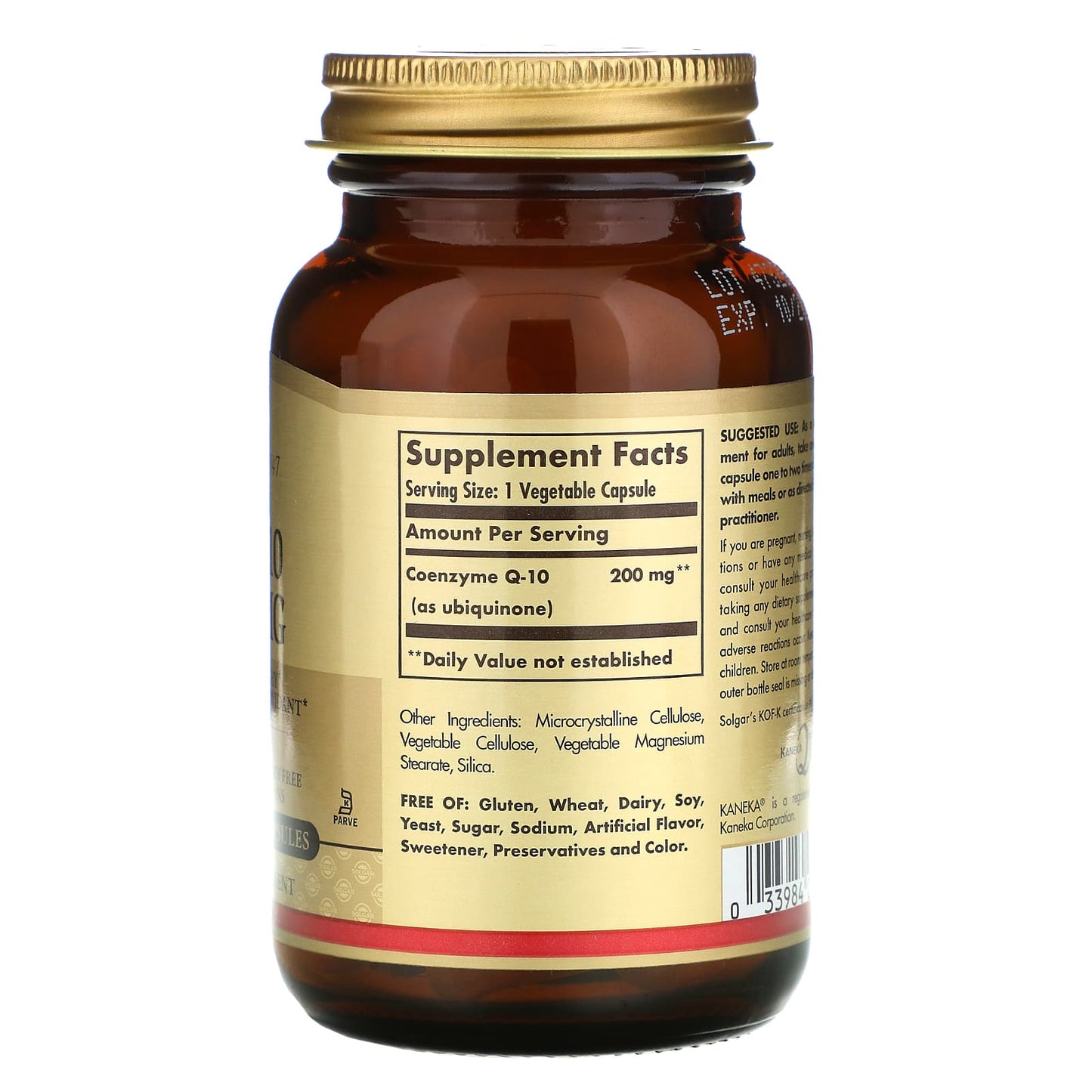 Solgar, CoQ-10, 200 mg, Vegan, 60 Vegetable Capsules UPC 033984009493 | HiLife Vitamins