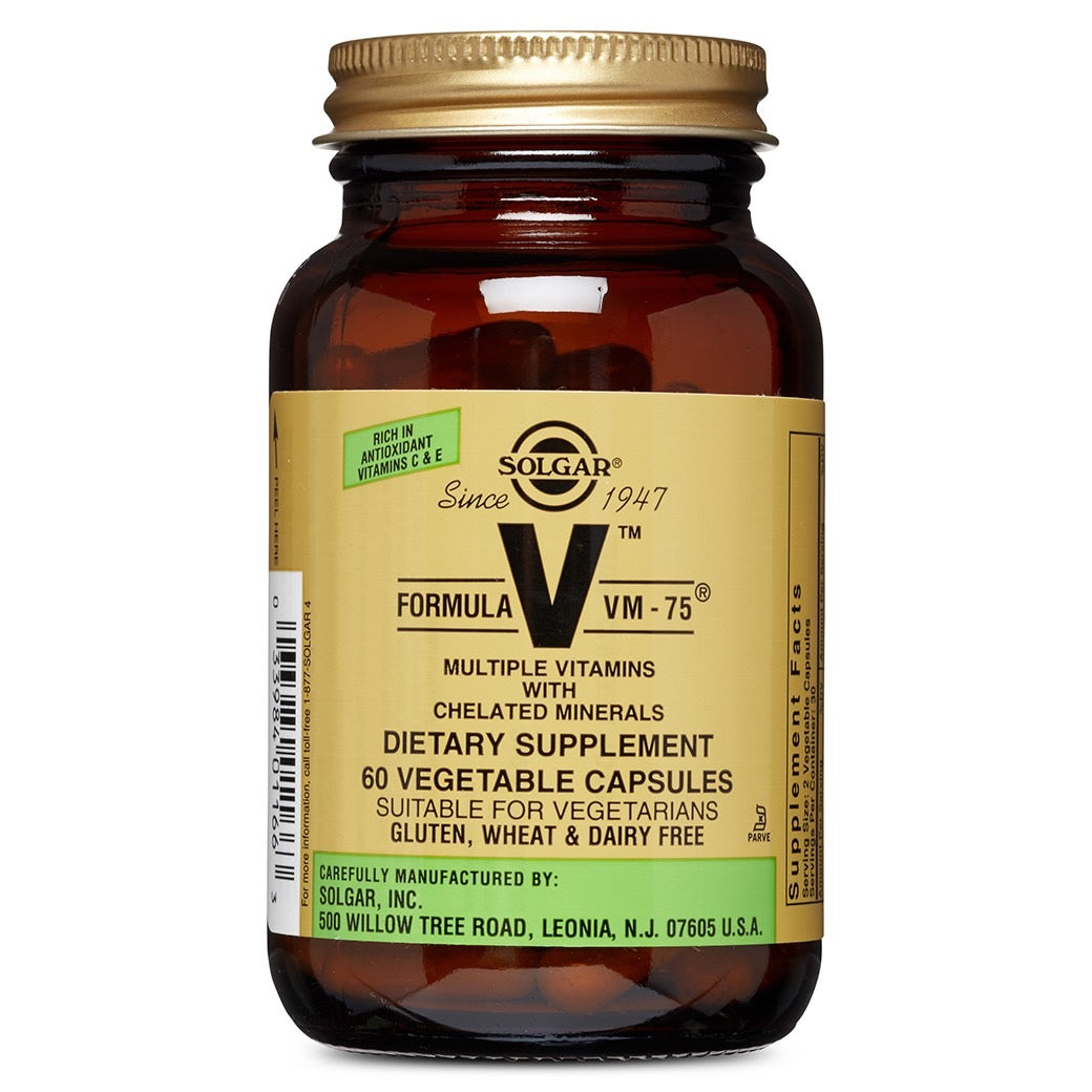 Solgar, VM-75 "00", 60 Vegetable Capsules UPC 033984011663 | HiLife Vitamins