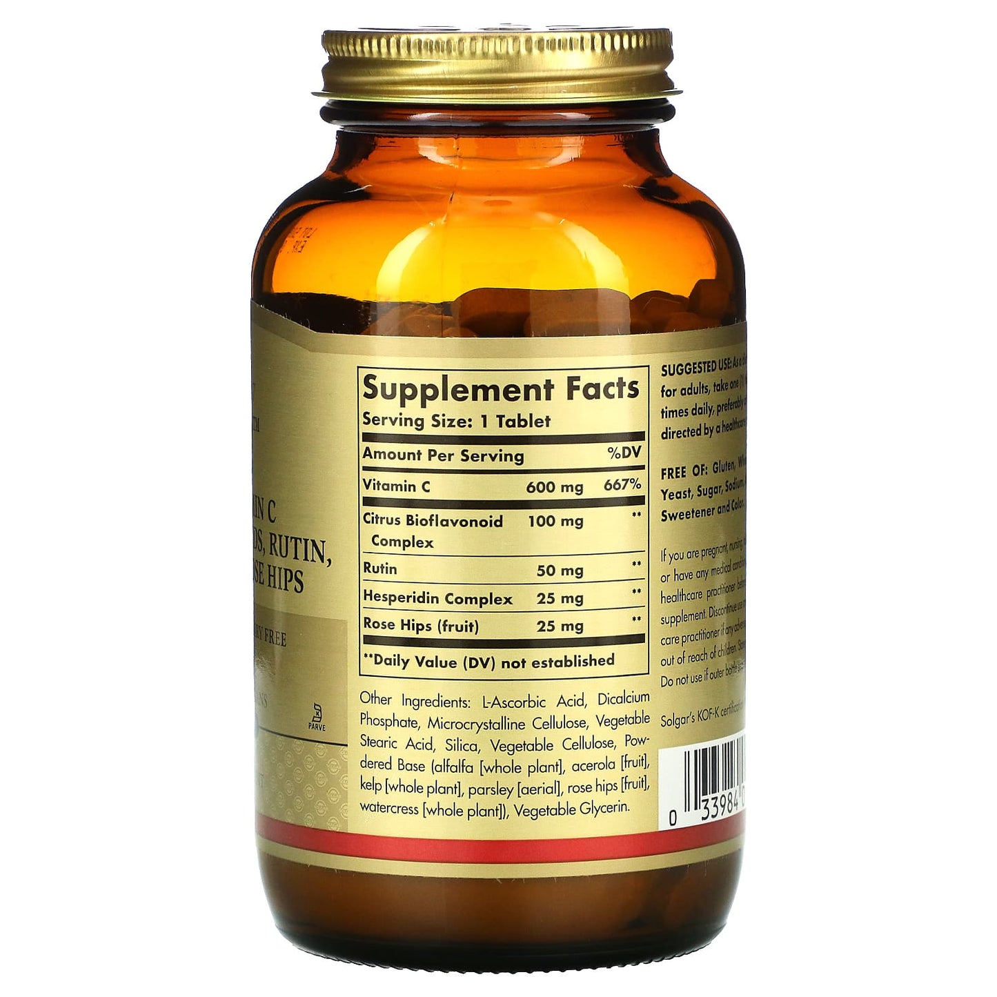 Solgar, Hy-C, 250 Tablets UPC 033984014428 | HiLife Vitamins