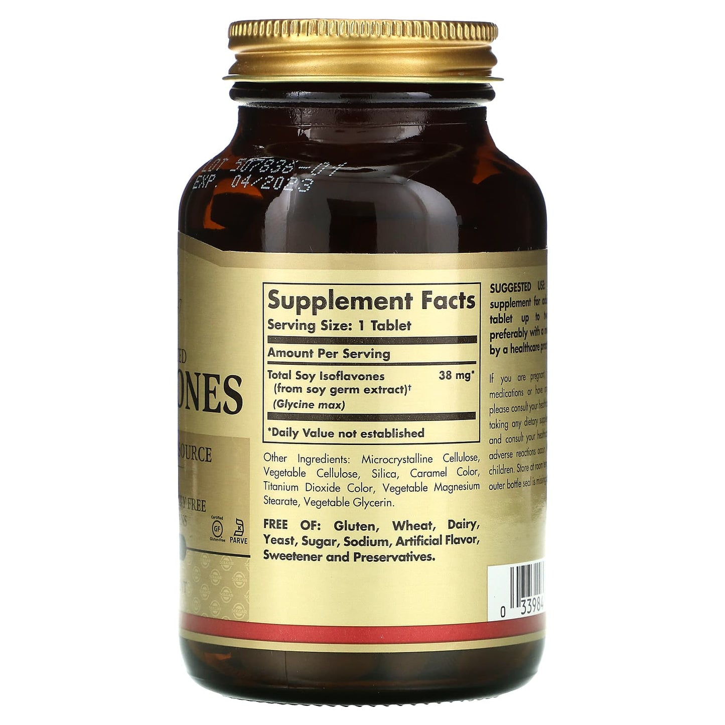 Solgar, Super Conc. Isoflavones, 120 Tablets UPC 033984014596 | HiLife Vitamins