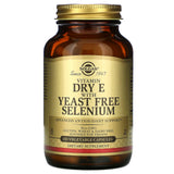 Solgar, Vitamin E With Yeast Free Selenium, 100 Vegetable Capsules - 033984033511 | Hilife Vitamins