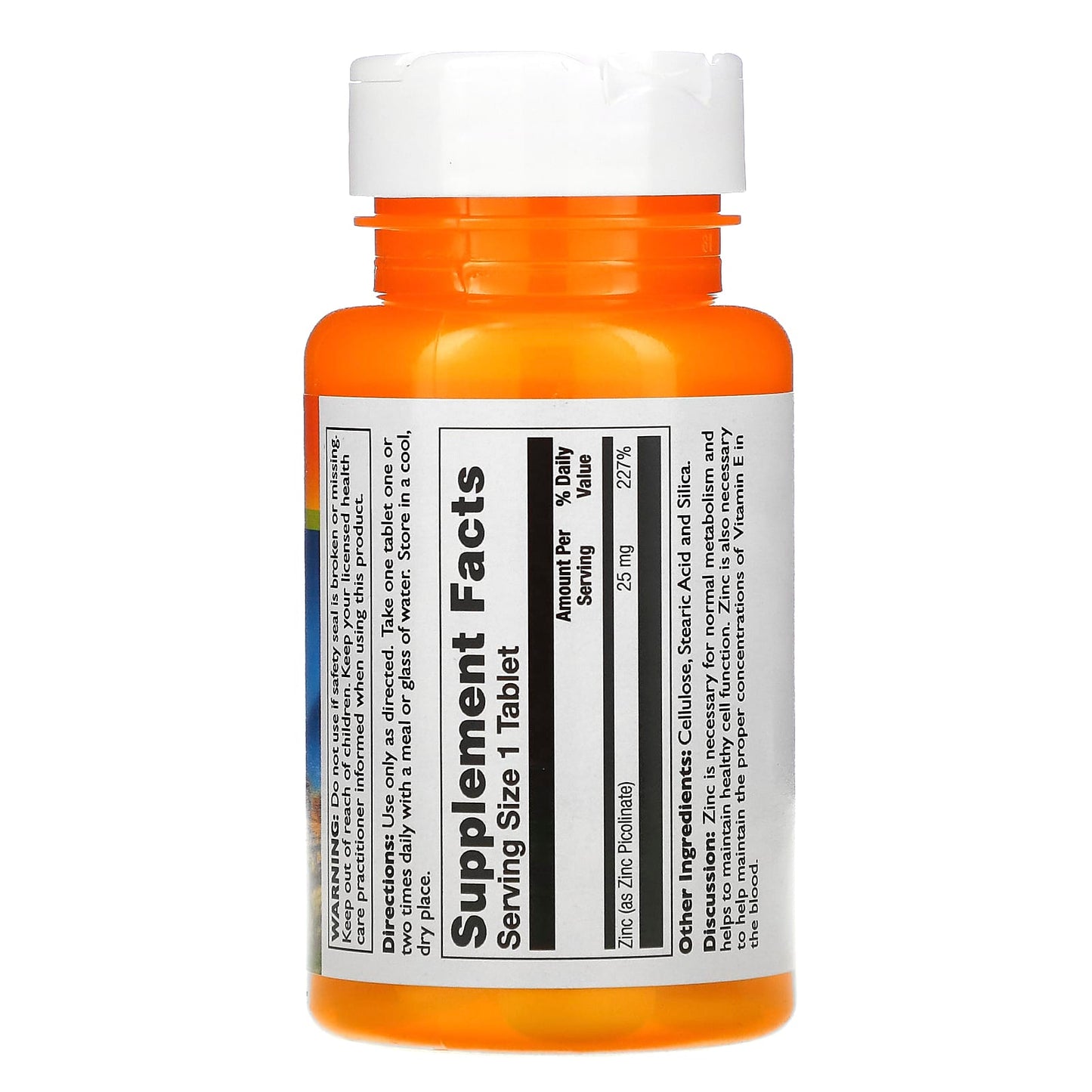 Thompson, Zinc Picolinate 25 mg, 60 Tablets UPC 031315191053 | HiLife Vitamins
