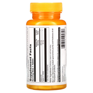 Thompson, Betaine Hci With Pepsin 324 mg, 90 Tablets UPC 031315195358 | HiLife Vitamins