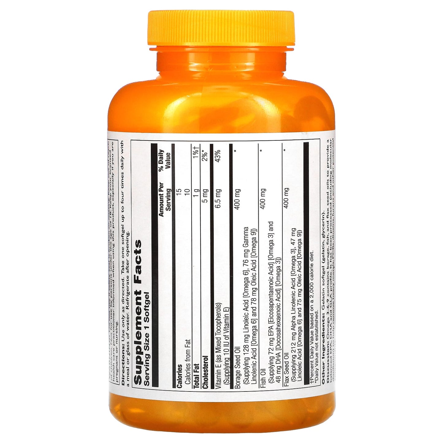 Thompson, Omega 3-6-9 1200 mg, 120 Softgels UPC 031315253812 | HiLife Vitamins