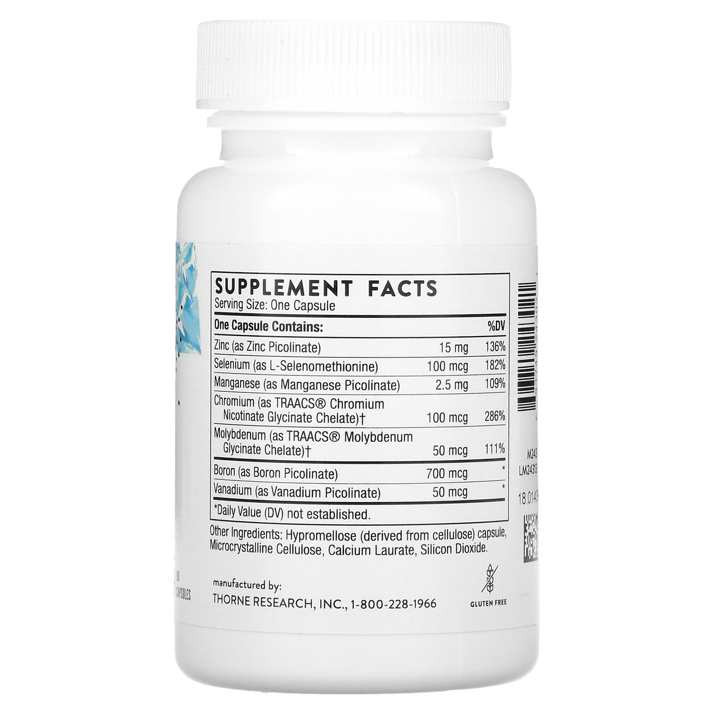 Thorne Research, Pic-Mins, 90 Capsules UPC 693749243021 | HiLife Vitamins