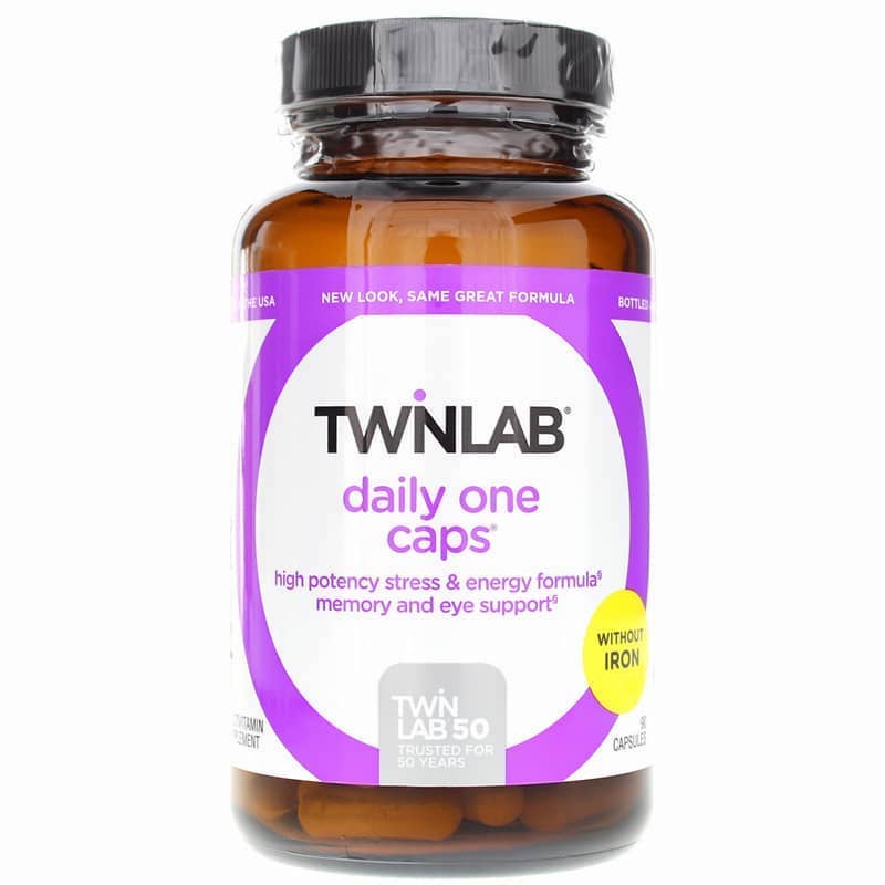 Twinlab, Daily One Caps (No Iron), 90 Capsules UPC 027434003544 | HiLife Vitamins