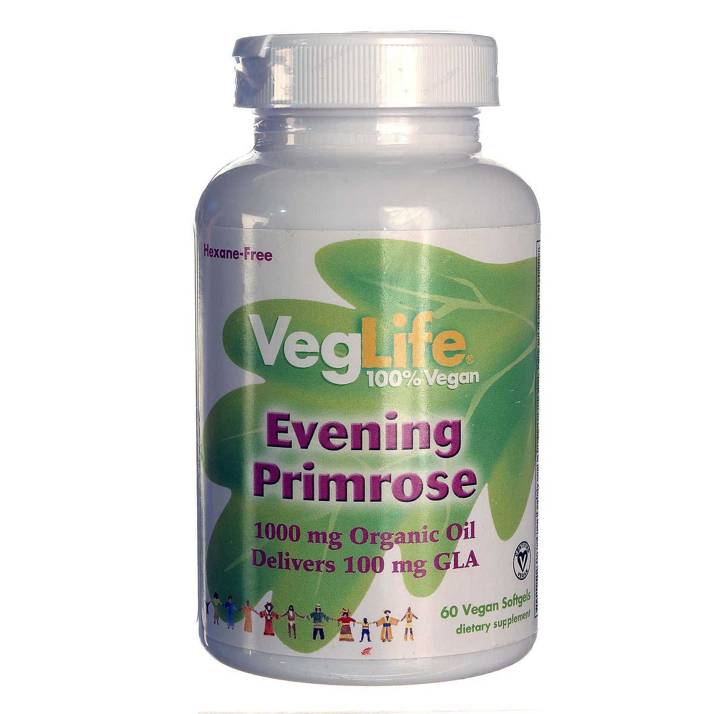 Veglife, Evening Primrose Oil, 60 Vegan Softgels UPC 076280830248 | HiLife Vitamins