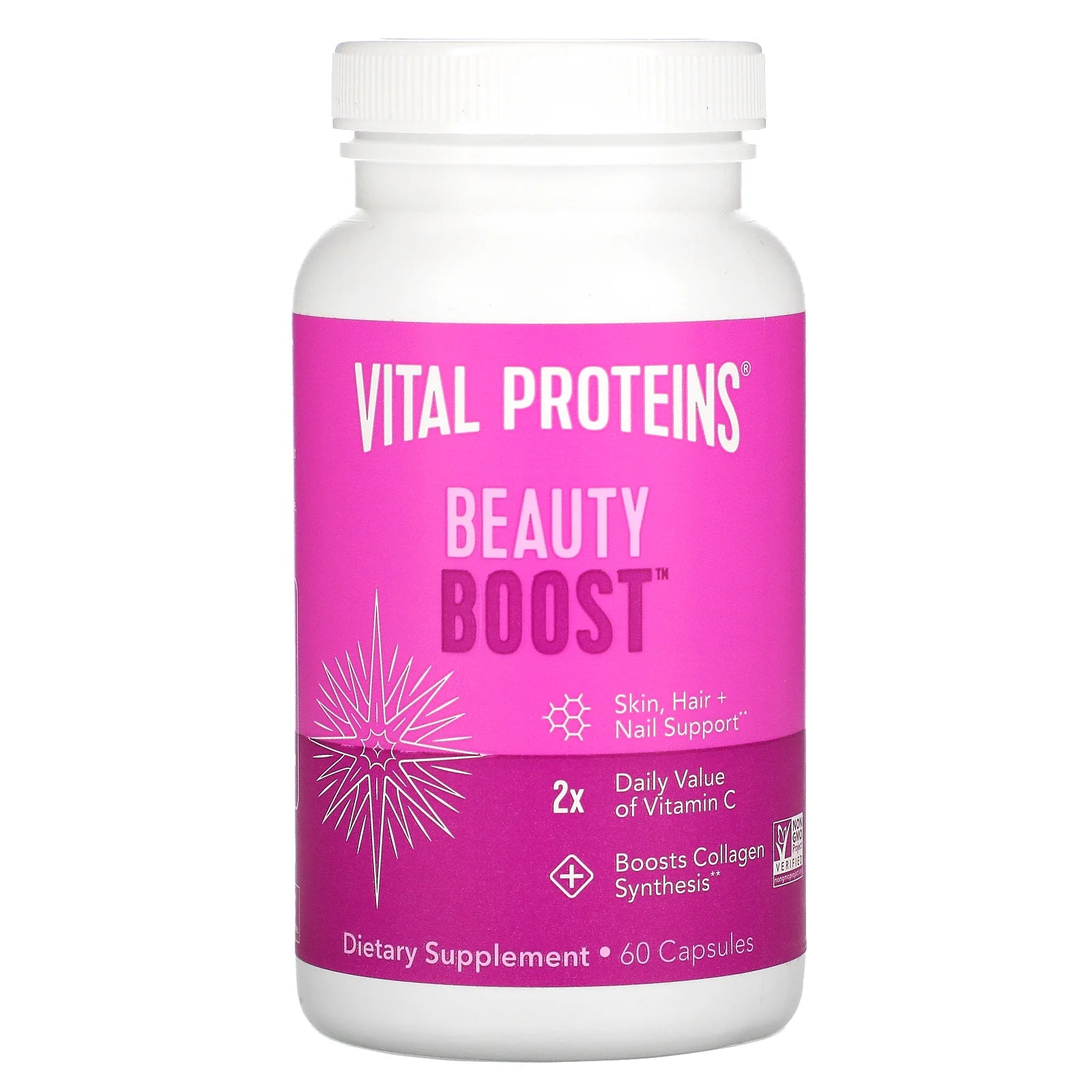 Vital Proteins, Beauty Boost, 60 Capsules UPC 850015883477 | HiLife Vitamins