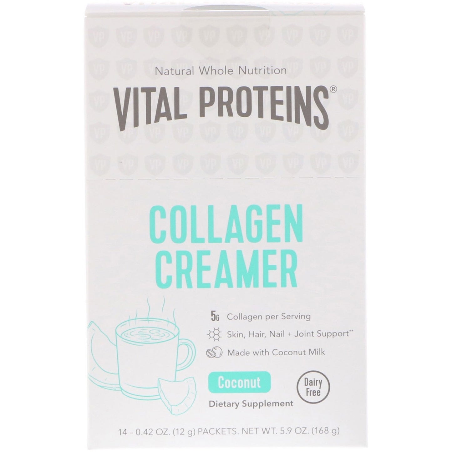 Vital Proteins, Collagen Creamer Coconut Stick Pack Box, 14 pks UPC 850502008970 | HiLife Vitamins