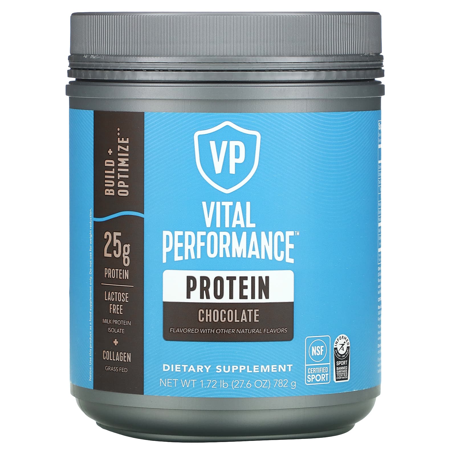 Vital Proteins, Vital Performance Protein, Chocolate, 1.72 lb UPC 850017983380 | HiLife Vitamins