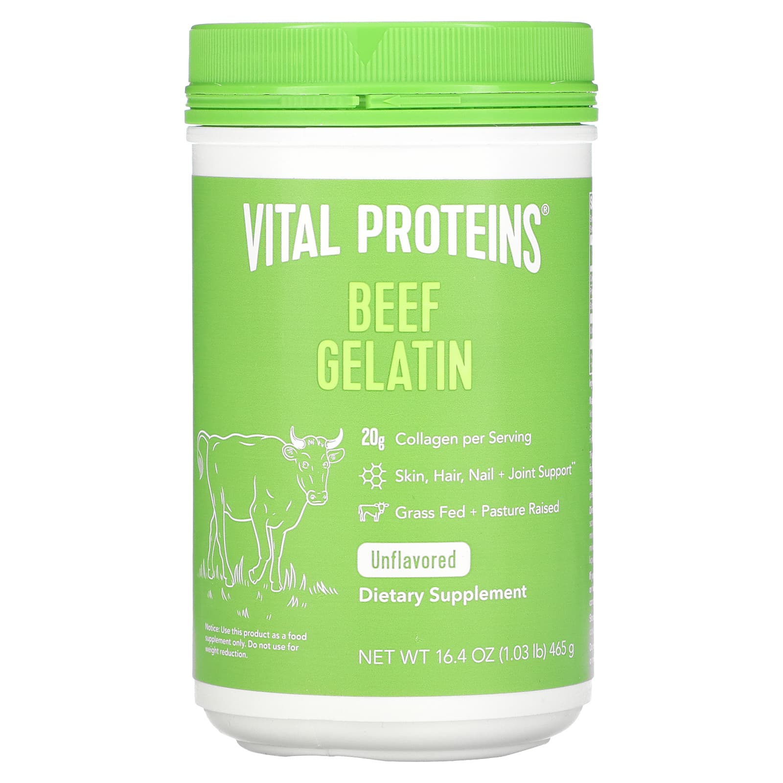 Vital Proteins, Beef Gelatin, 16.4 Oz UPC 850232005102 | HiLife Vitamins