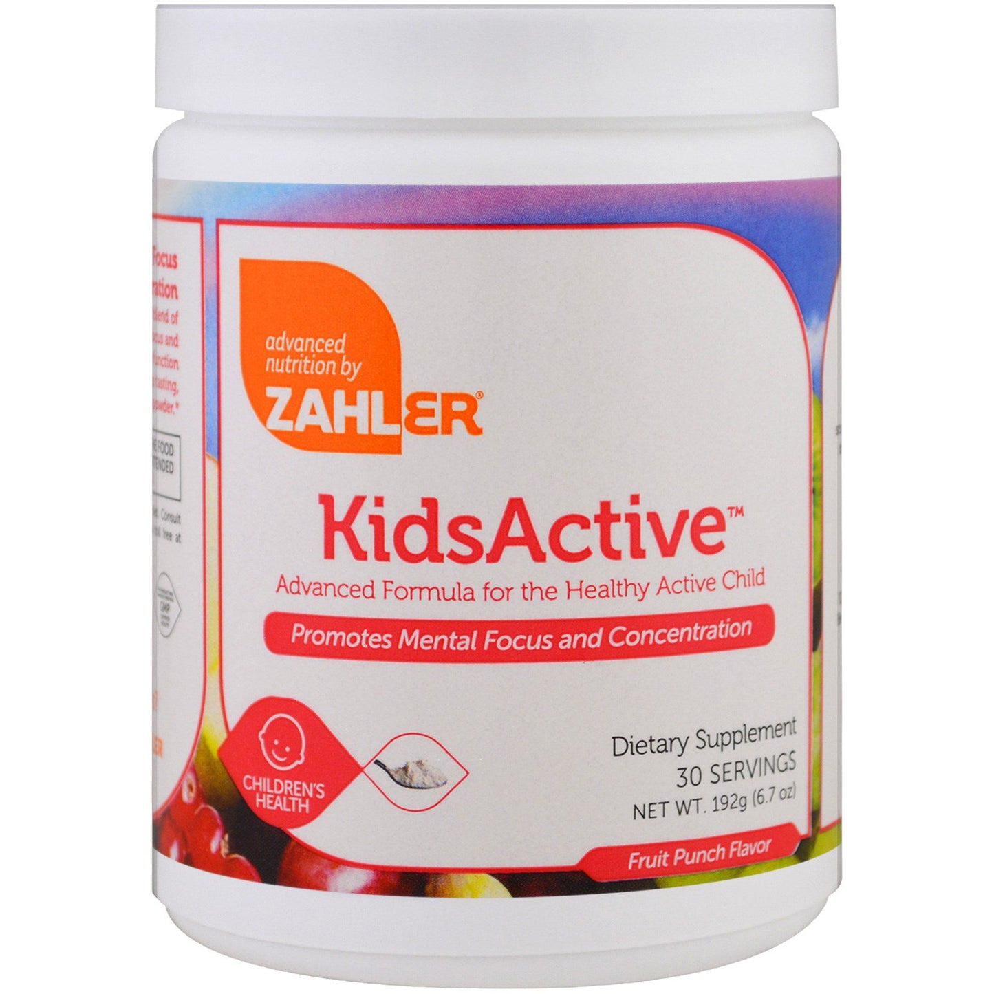 Zahler, KidsActive, Fruit Punch Flavor, 30 Servings, 6.7 Oz UPC 848998081669 | HiLife Vitamins