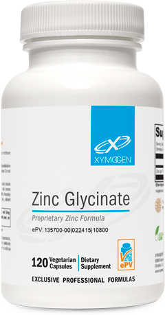 Xymogen, Zinc Glycinate, 120 Capsules - 871149001230 | Hilife Vitamins