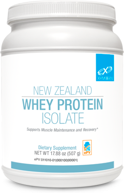 Xymogen, Xymogen, New Zealand Whey Protein Isolate 30 Servings UPC 871149006907 | HiLife Vitamins