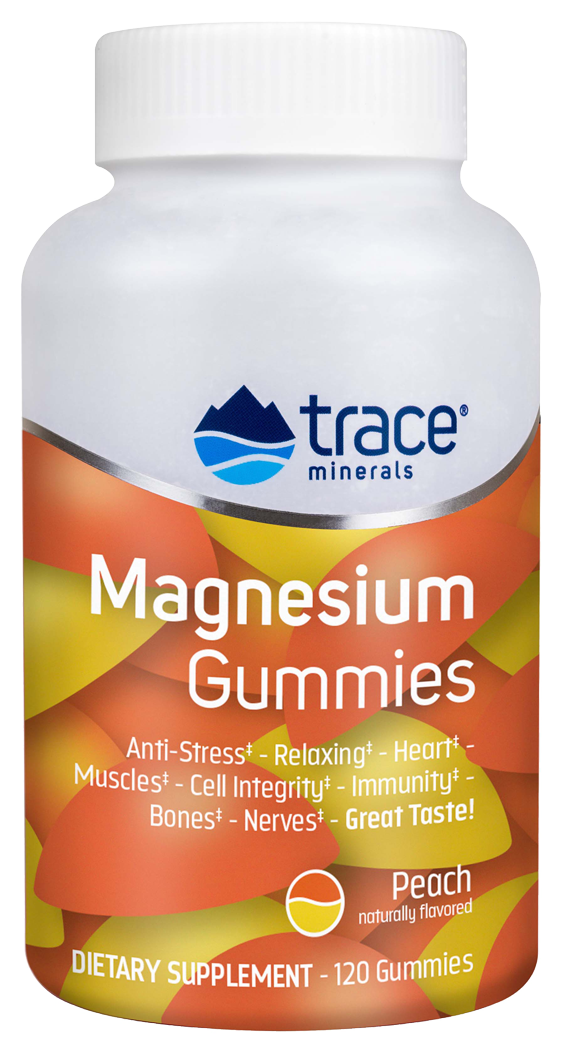 Magnesium Gummies Peach 120 Gummies UPC 878941006890 | HiLife Vitamins