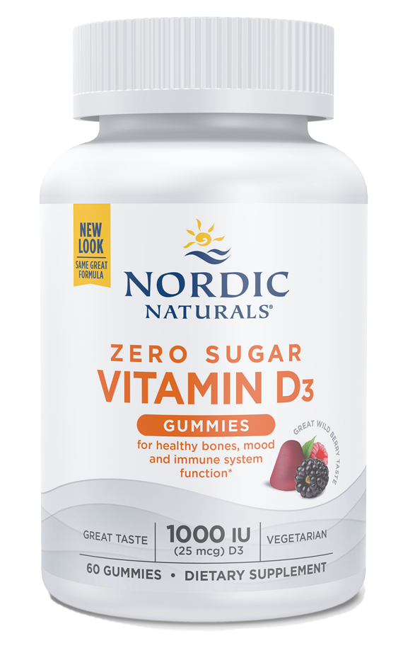 Nordic Naturals, Zero Sugar Vitamin D3 Gummies, 60 Gummies UPC 768990311376 | HiLife Vitamins