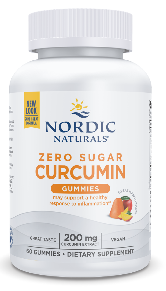 Nordic Naturals, Zero Sugar Curcumin Gummies, 60 Gummies UPC 768990301865 | HiLife Vitamins